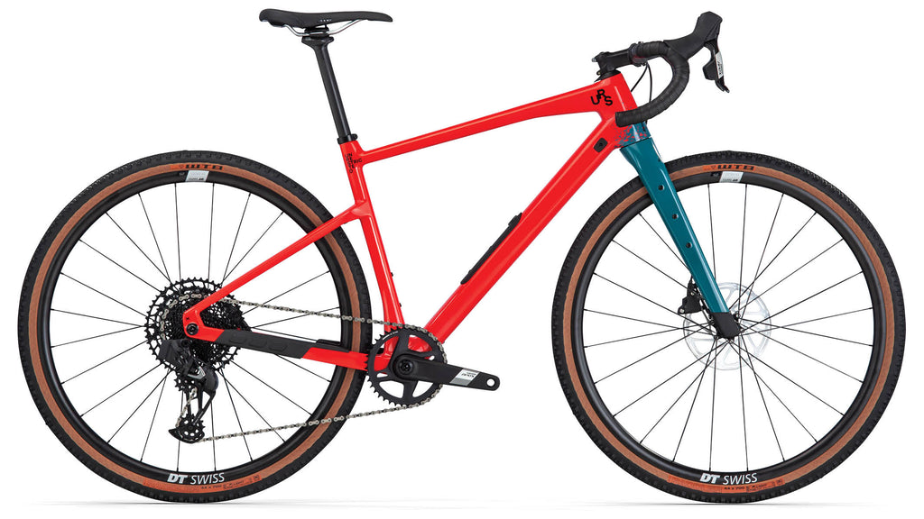 BMC URS TWO Gravel Bike Neon Red Dark Petrol BMC Switzerland