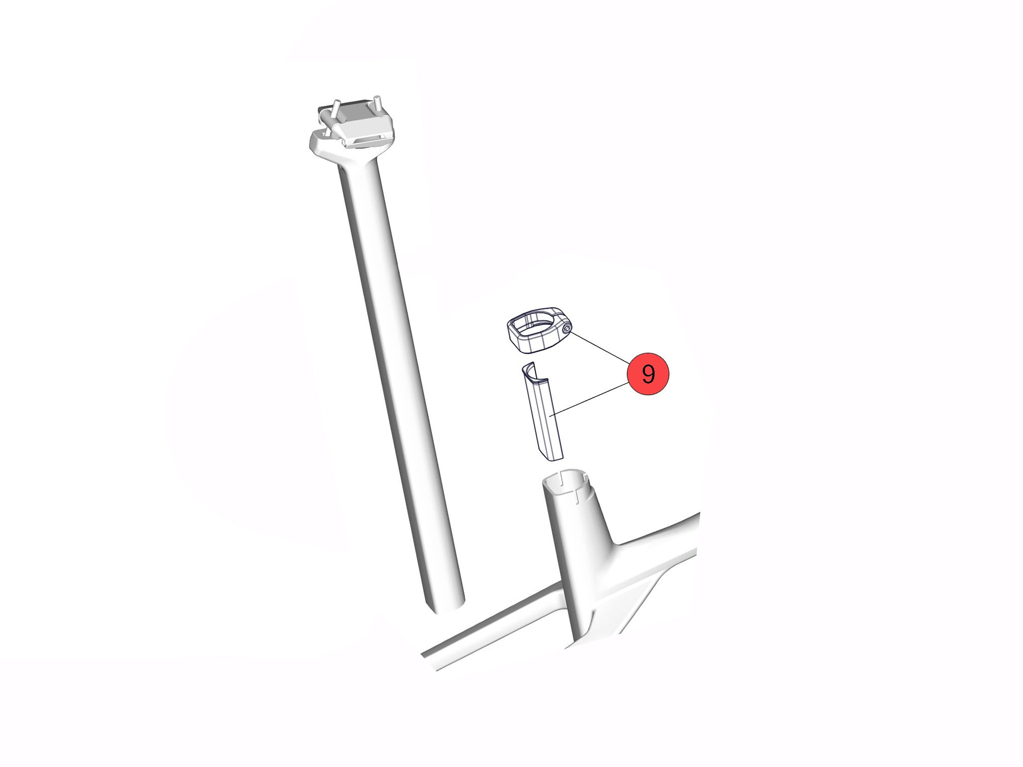 bmc sattelstütze d shape Seatpost Clamp
